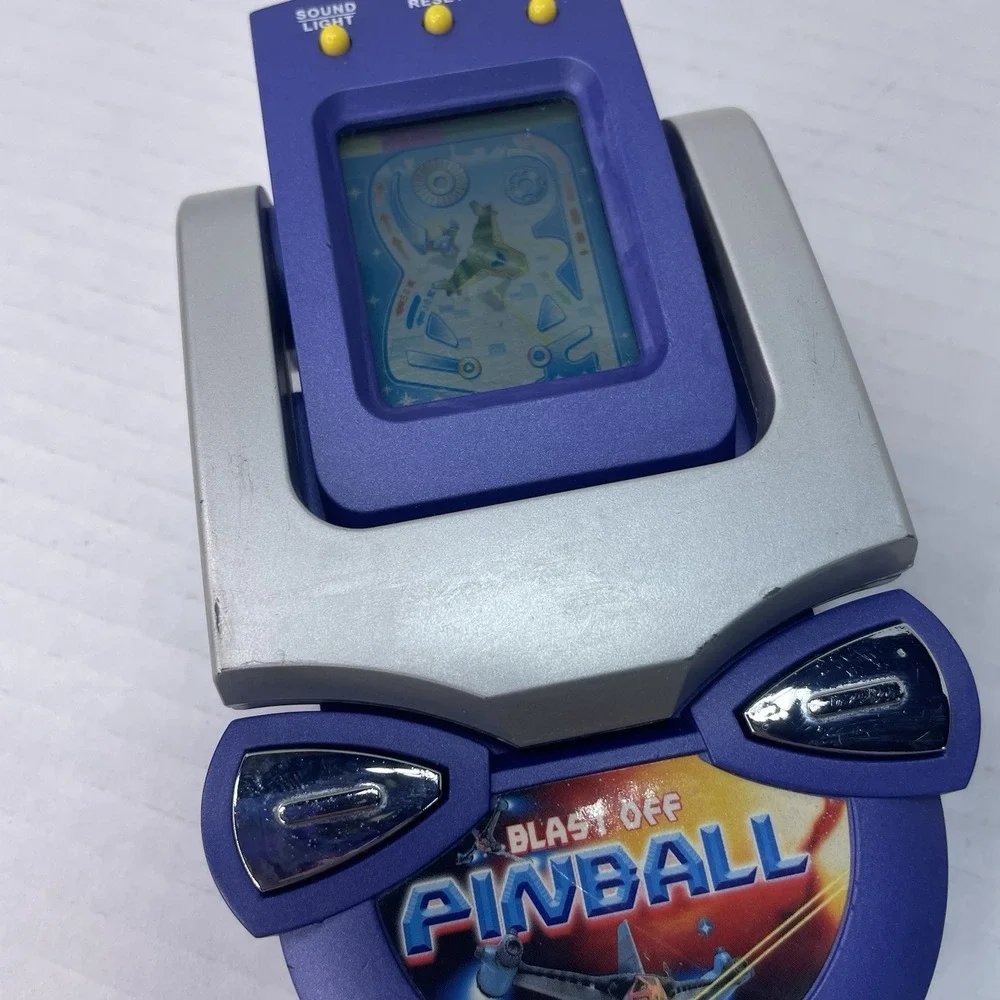 90s RadioShack Blast Off Pinball Electronic Handheld‎ Travel Game Tested Working